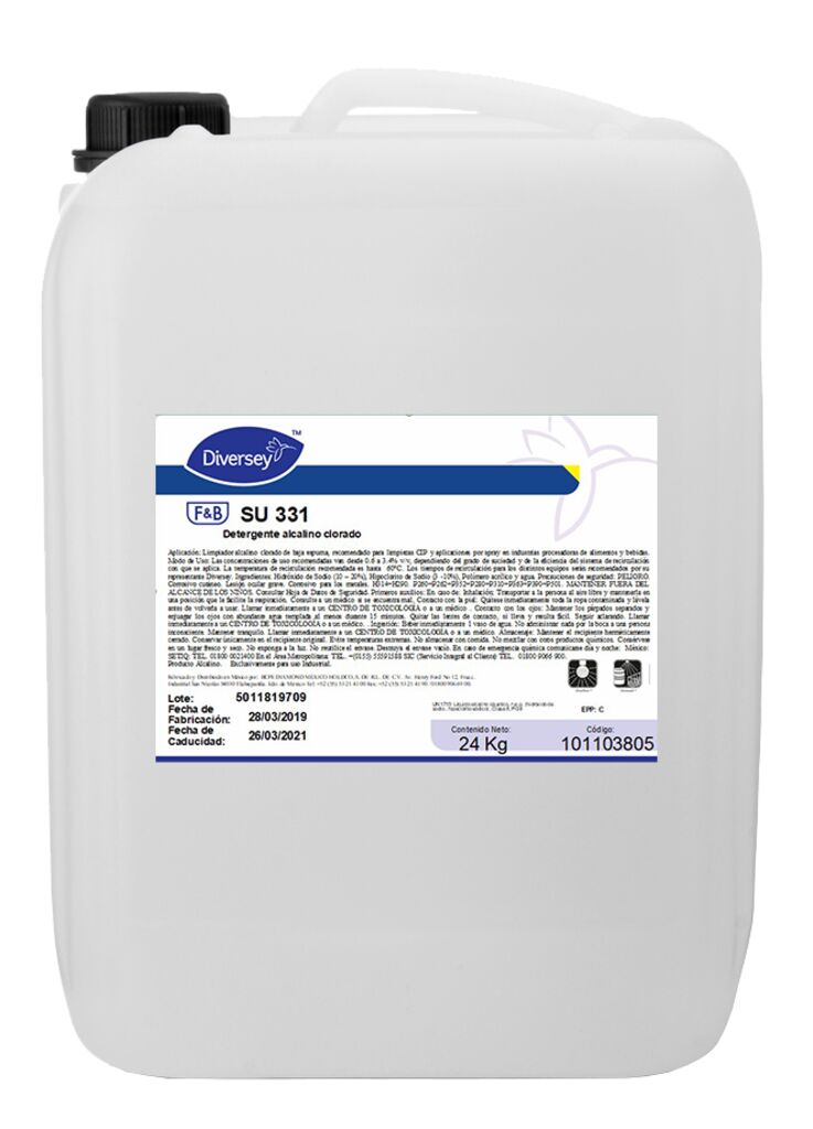 SU 331 24kg - Detergente alcalino clorado